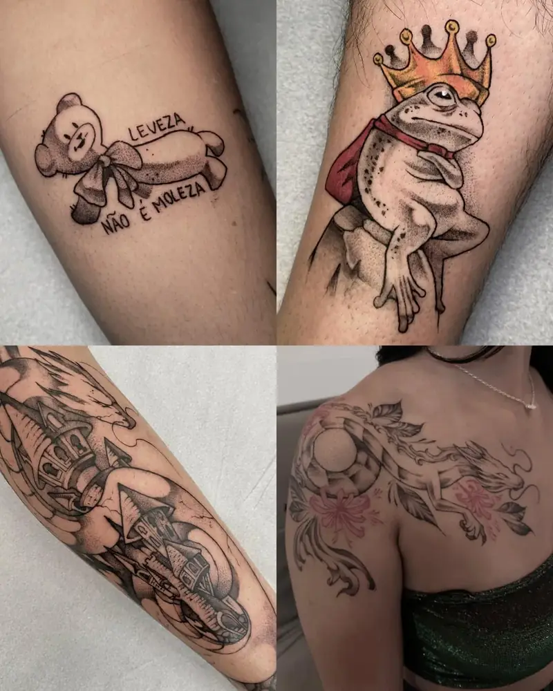 Tatuagens de blackwork e neo tribal, por Luan Machado, Clash Tattoo Ribeirão Preto